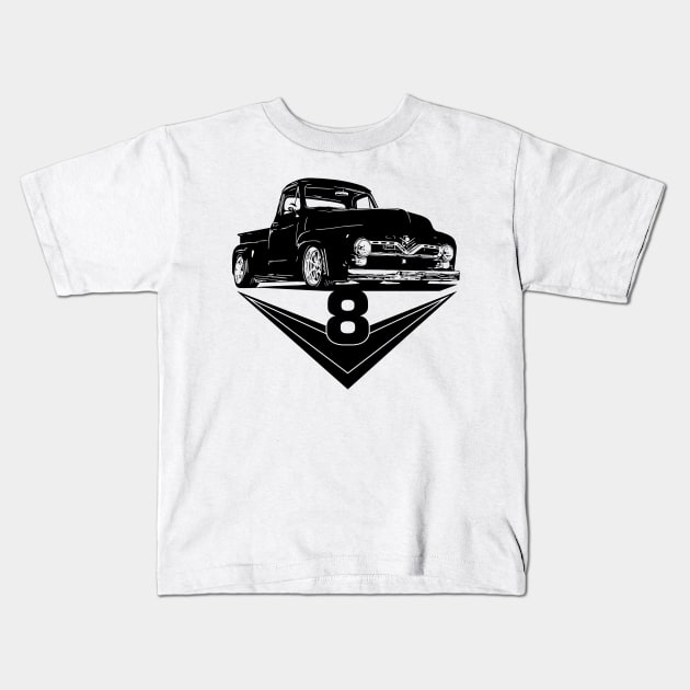 CamCo Truck V8 Kids T-Shirt by CamcoGraphics